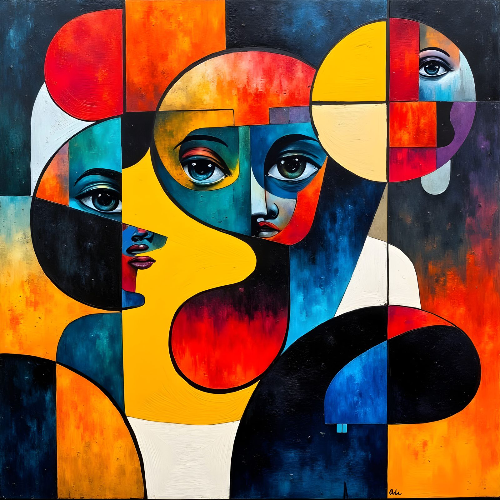 Vibrant Geometric Abstraction