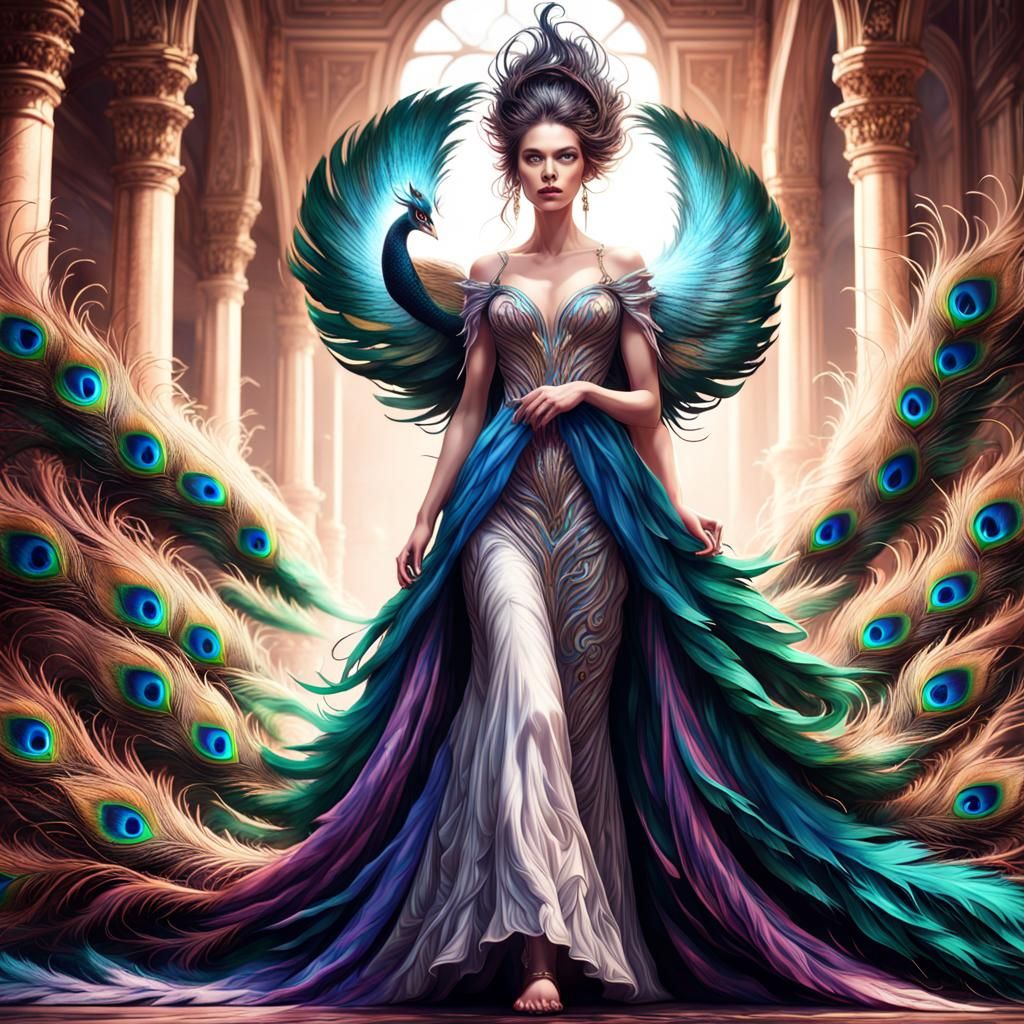 Peacock Feather Dress
