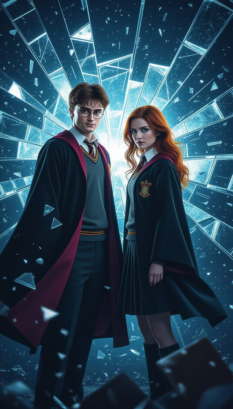 Harry Potter and Ginny in Shattered Fantasy Scene
