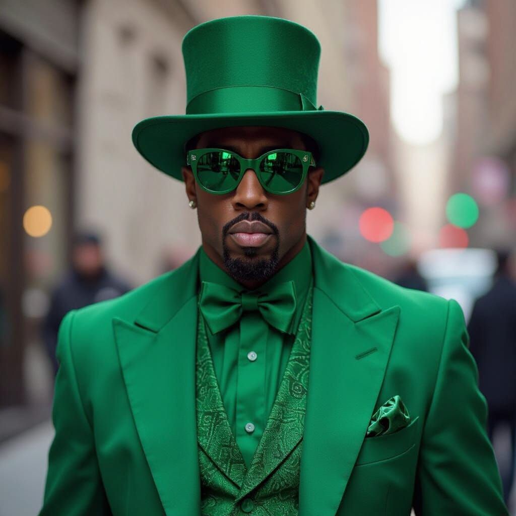 P Diddy as The Riddler: AI-Generated Image