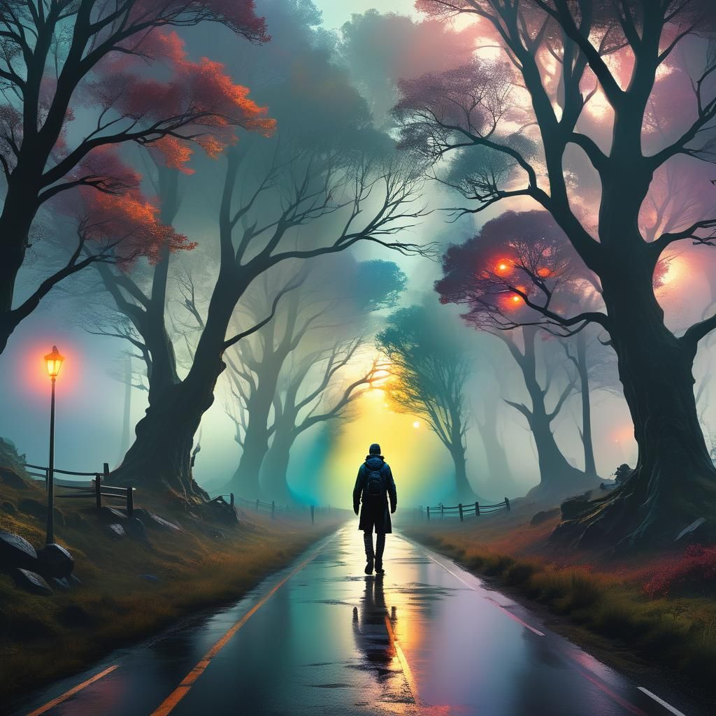 Epic Road Trip to the Unknown: Dark Fantasy Art