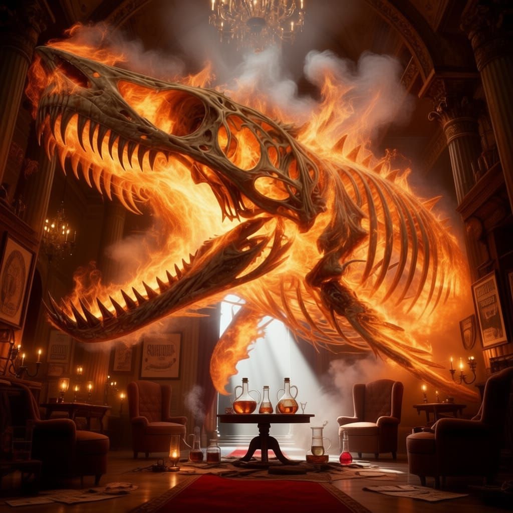 Dragon Smoke Art in Opium Den