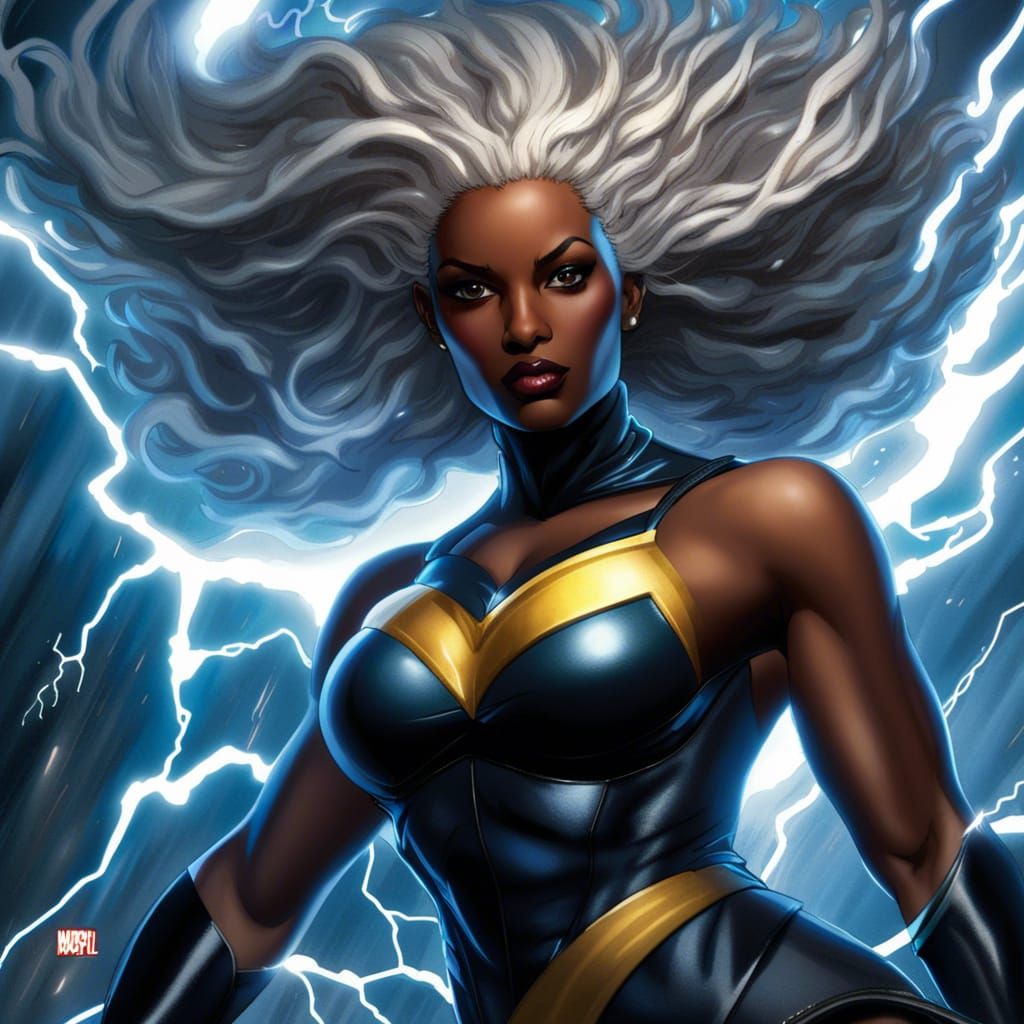 Marvel's Storm: Detailed Matte Painting in 8K