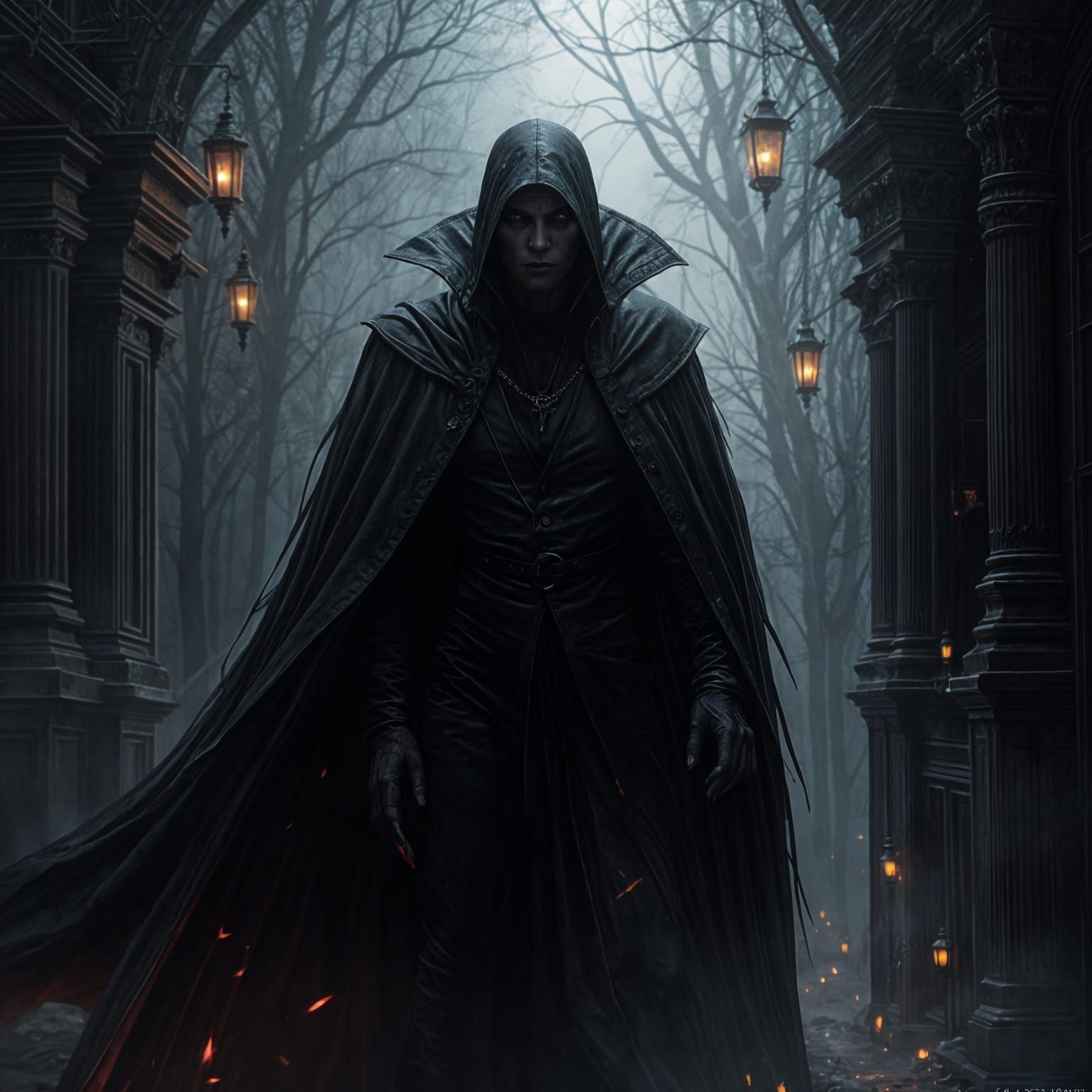 Sinister Vampire Artwork