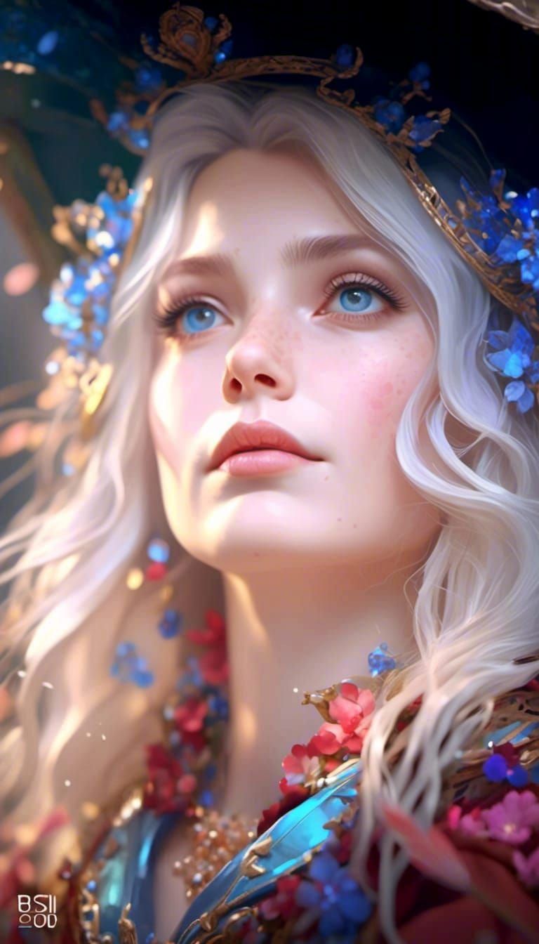 Surreal Hyperreal Portrait of a Rodeo Queen