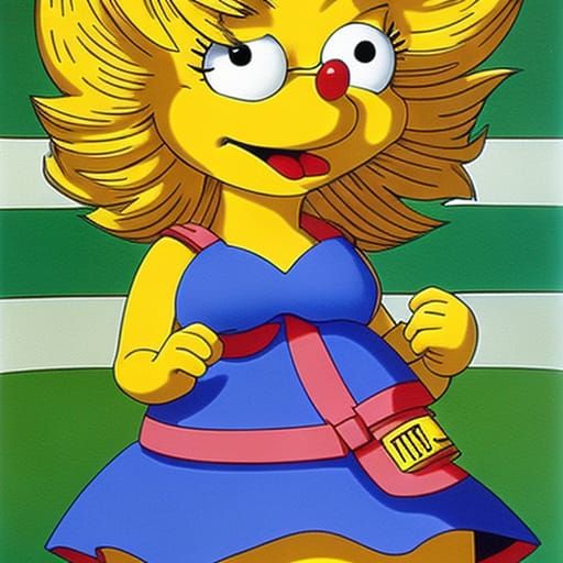 Cartoon Lisa Simpson Character