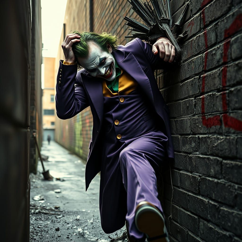 The Joker's Desperate Escape from Gritty Urban Chaos