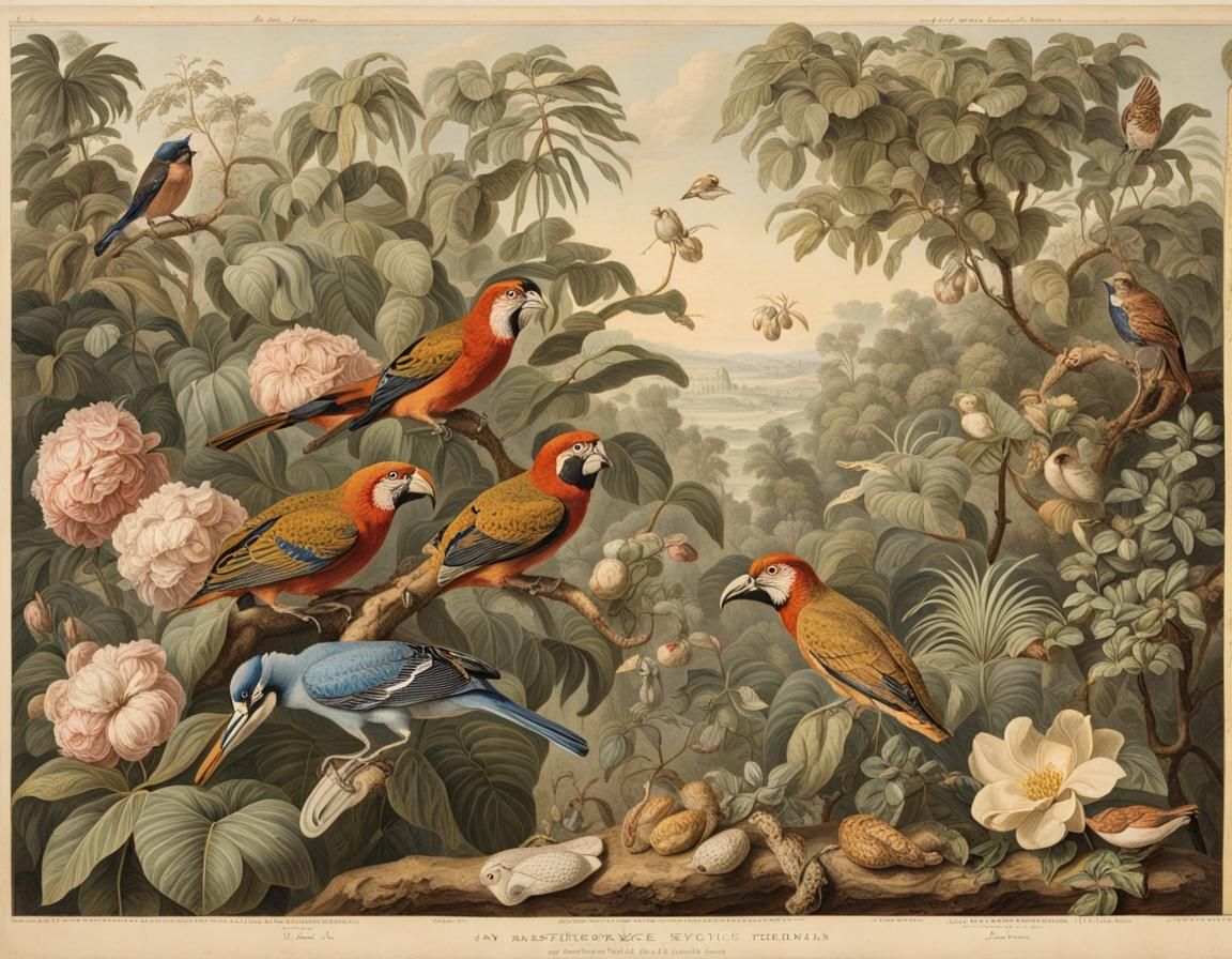 Drawing Eden of botanist