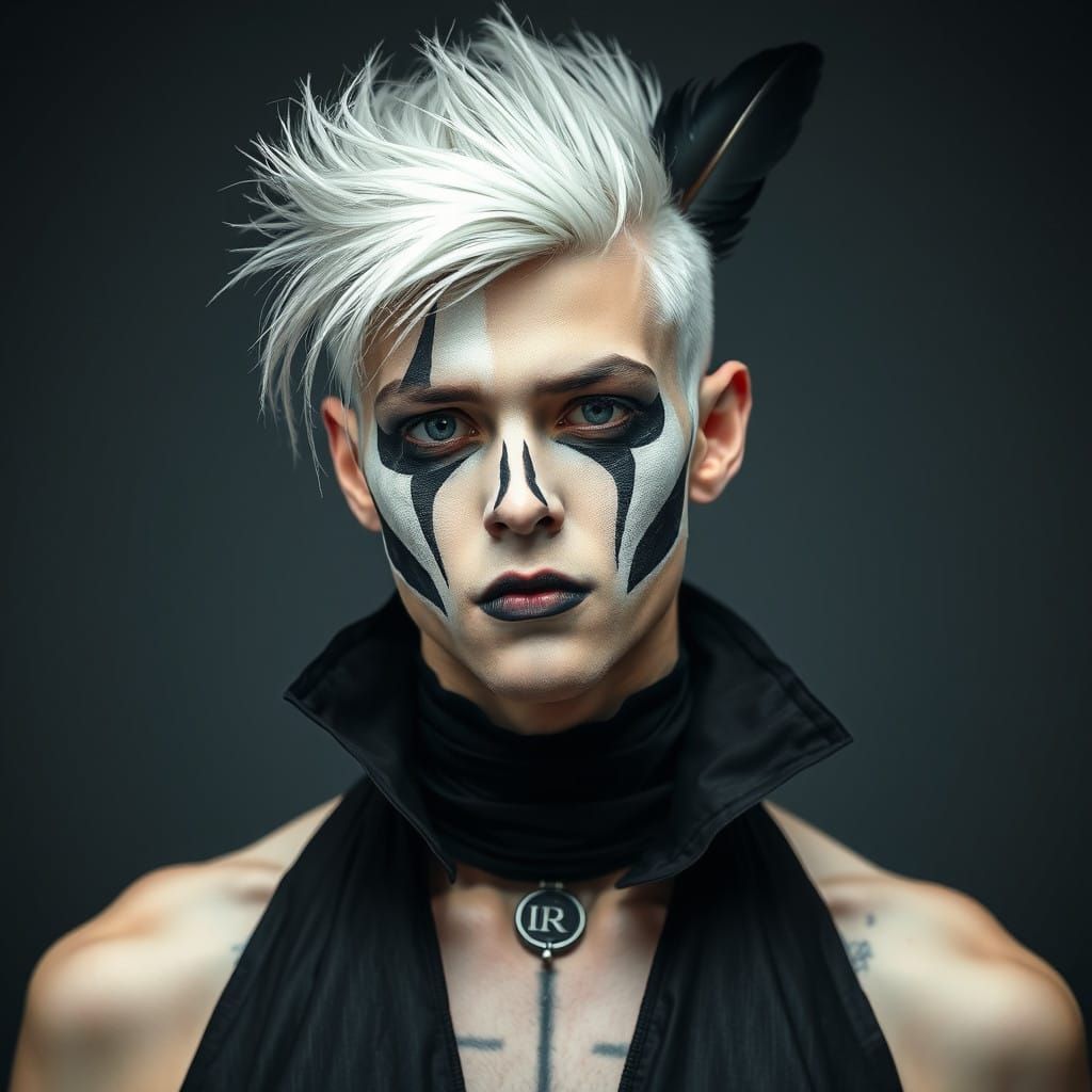 Gothic Punk God in Elegant Gowns