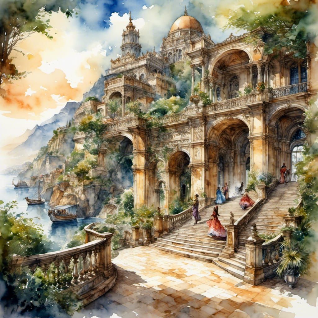 Fantastical Detailed Matte Painting in Unreal Engine 5