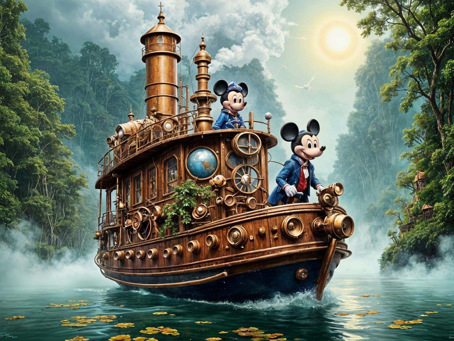 Mickey and Donald's Steampunk Amazon Adventure