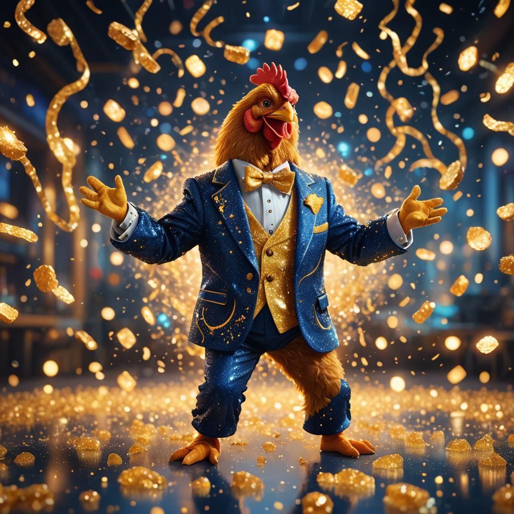 Chicken Nugget Dances Macarena: Fantasy Concept Art