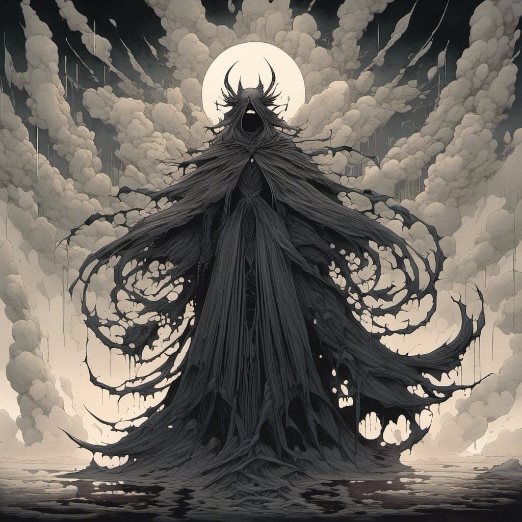 Hellhound Stalks Moon Maiden on Blood Moon Night