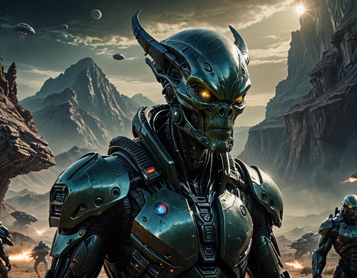 Portrait of an alien warlord