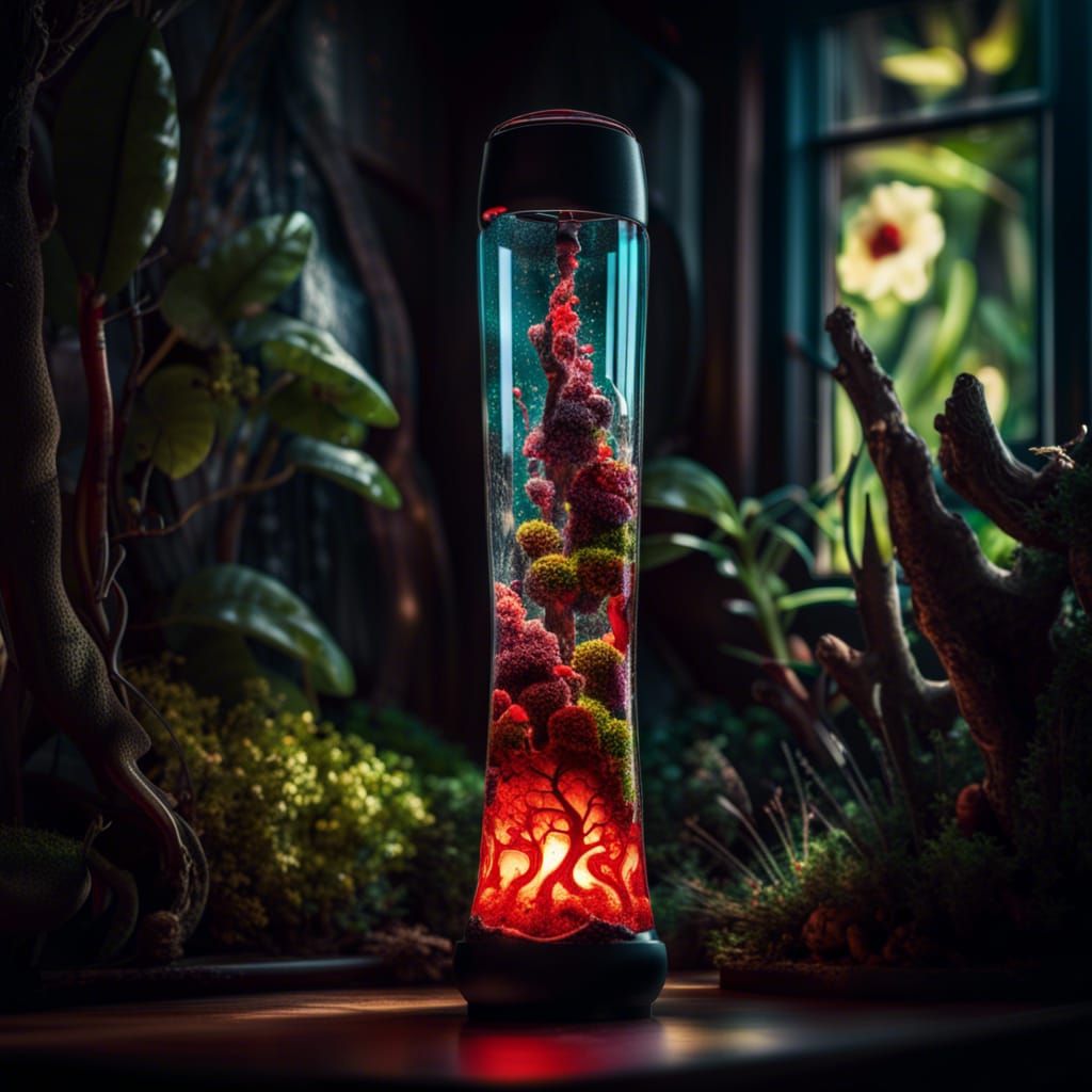 Creepy Garden Inside a Lava Lamp