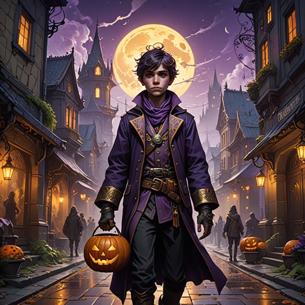 Dark Fantasy Halloween Night Trick-or-Treating