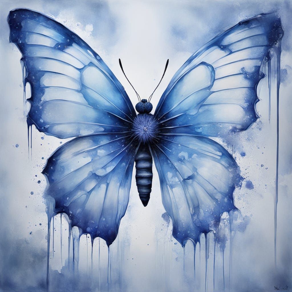 Surreal Abstract Painting of Baltic Sea Colors