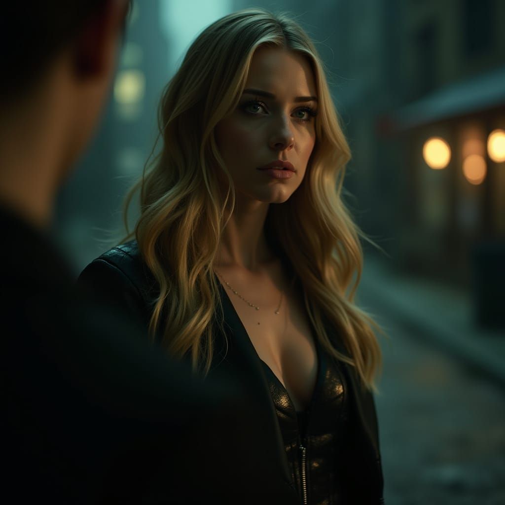 Katie Cassidy as Black Canary in a Cinematic Hyperrealistic ...