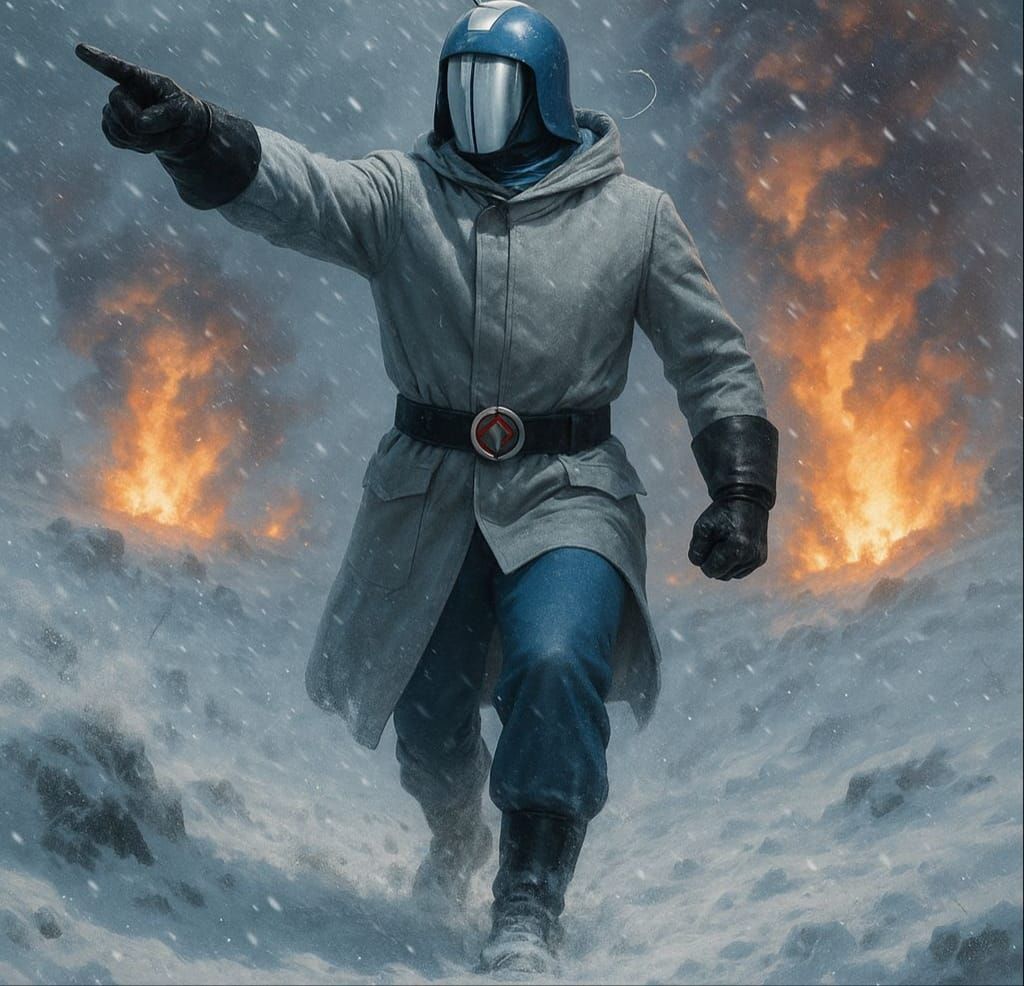 Cobra Commander in Blizzard Action Sequence