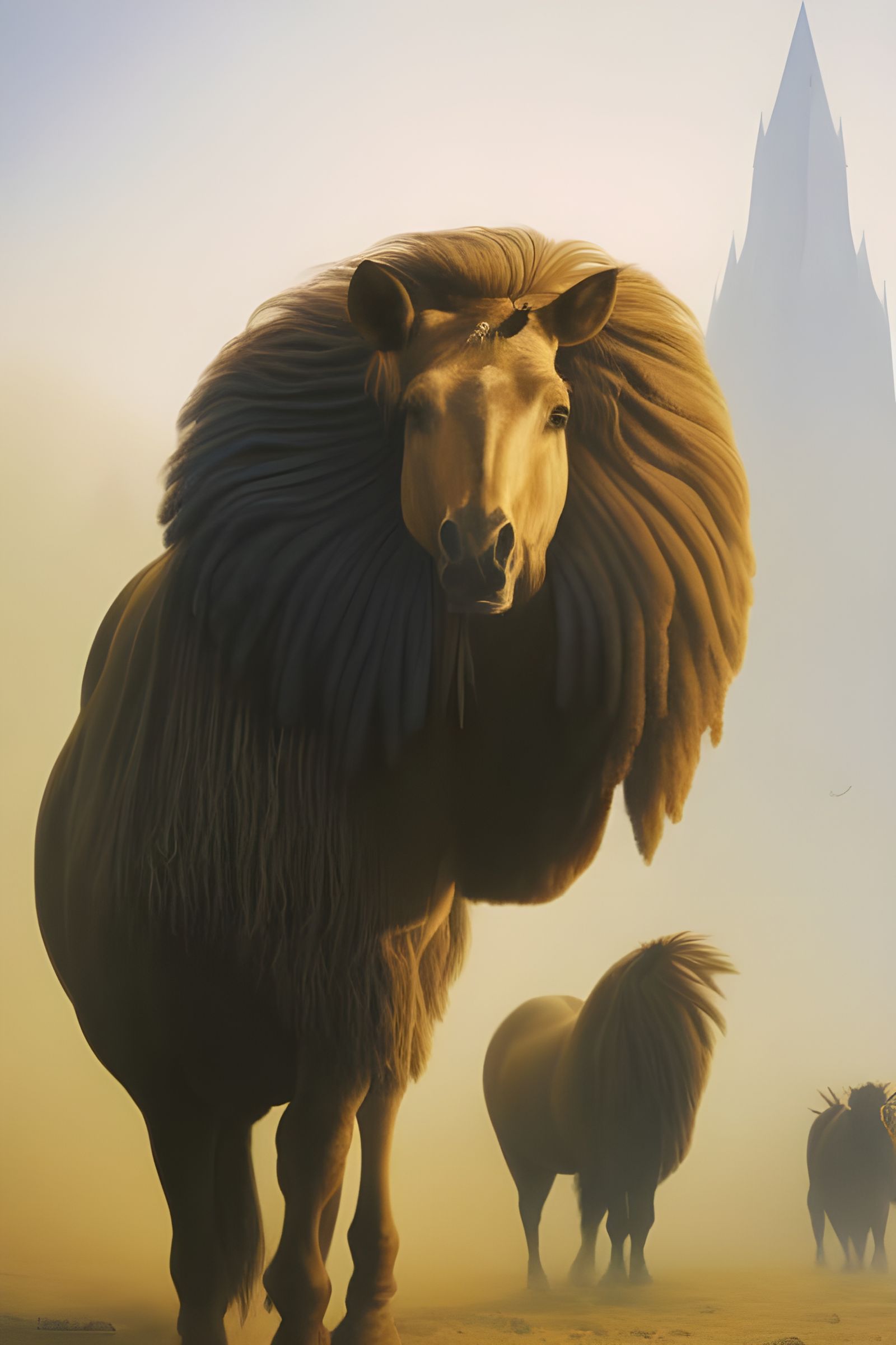 Ethereal Abstract Art with Magical Particles