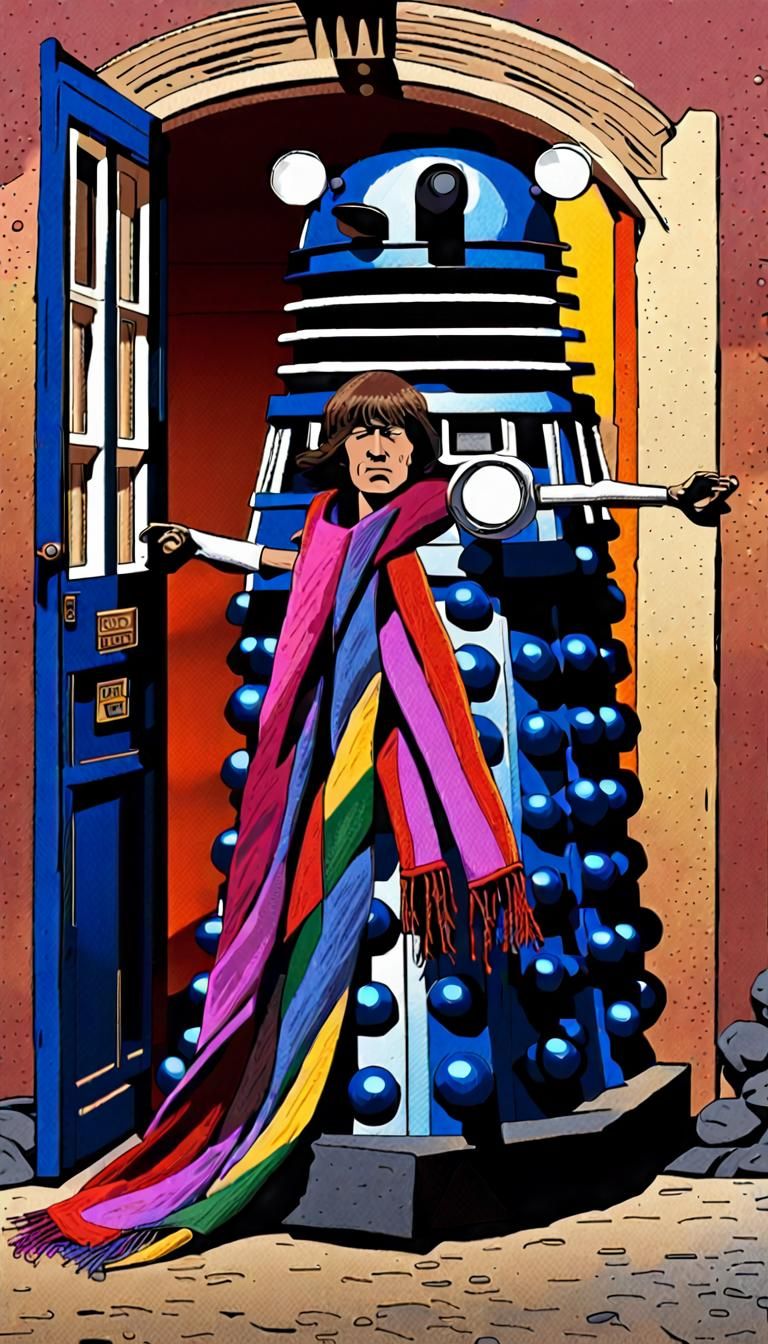 Dalek Cosplay: Dr. Who Digital Illustration