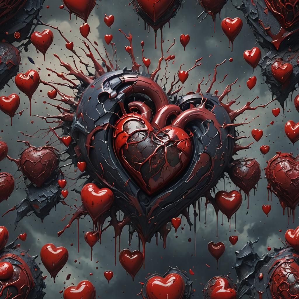 Wounded Heart: A Fantastical Detailed Matte Painting