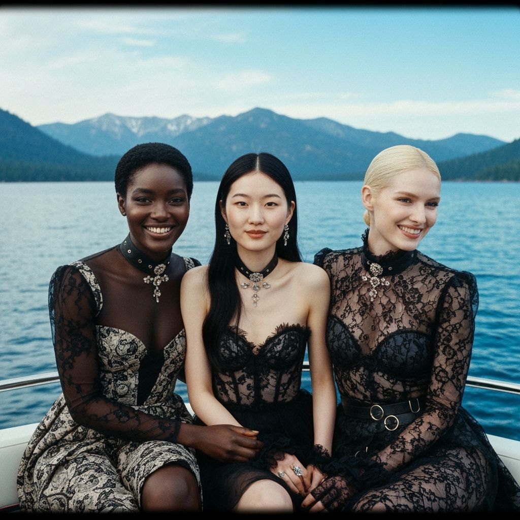 Women in Dior on Lake Tahoe: Cinematic Film Still