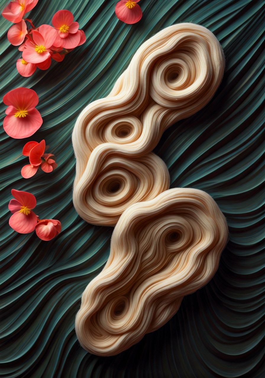 Graceful Lies Amidst Begonia Rex