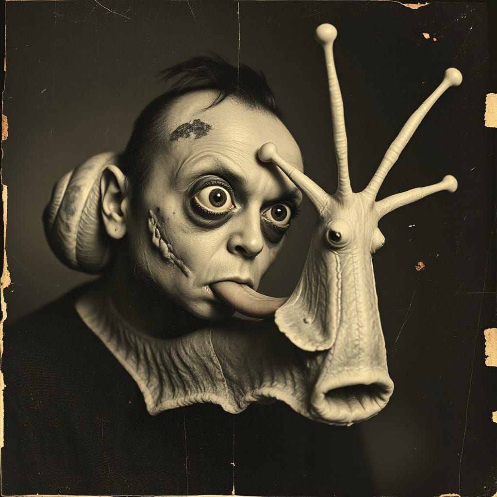 Gritty Grotesque Collage in Vintage Style