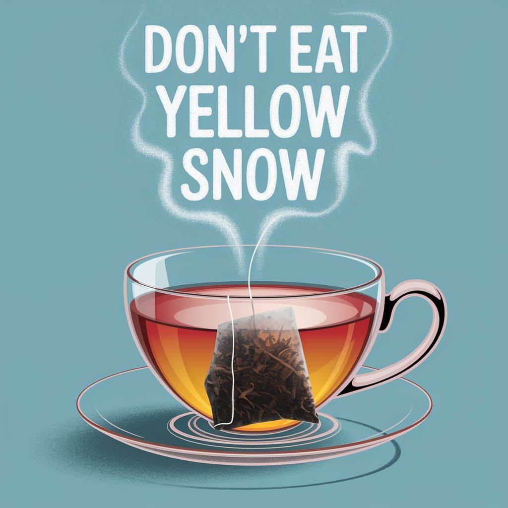 Whimsical Tea Cup Fortune in a Fluffy Font