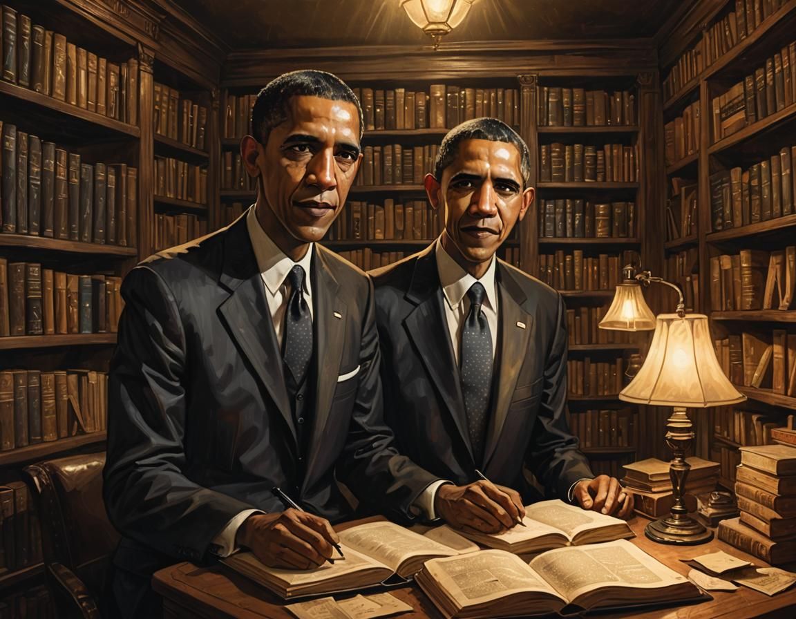 Lovecraft and Obama: An Eerie Embrace in Sepia