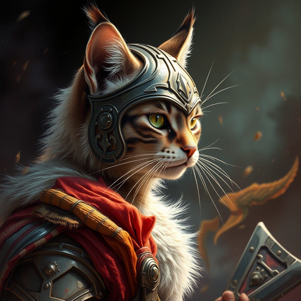 Glorious Feline Warrior