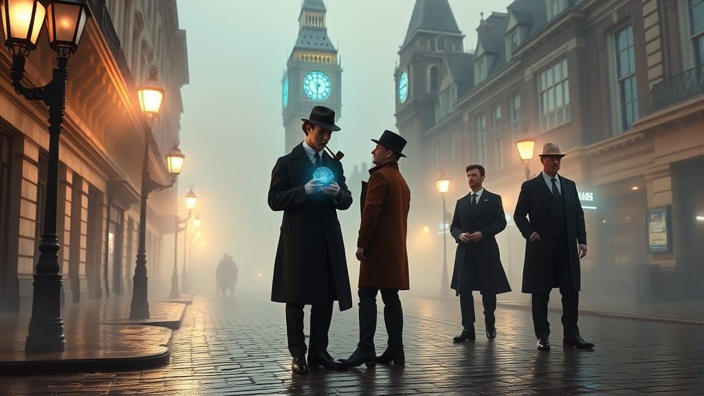 Sherlock Holmes Meets Men in Black in London