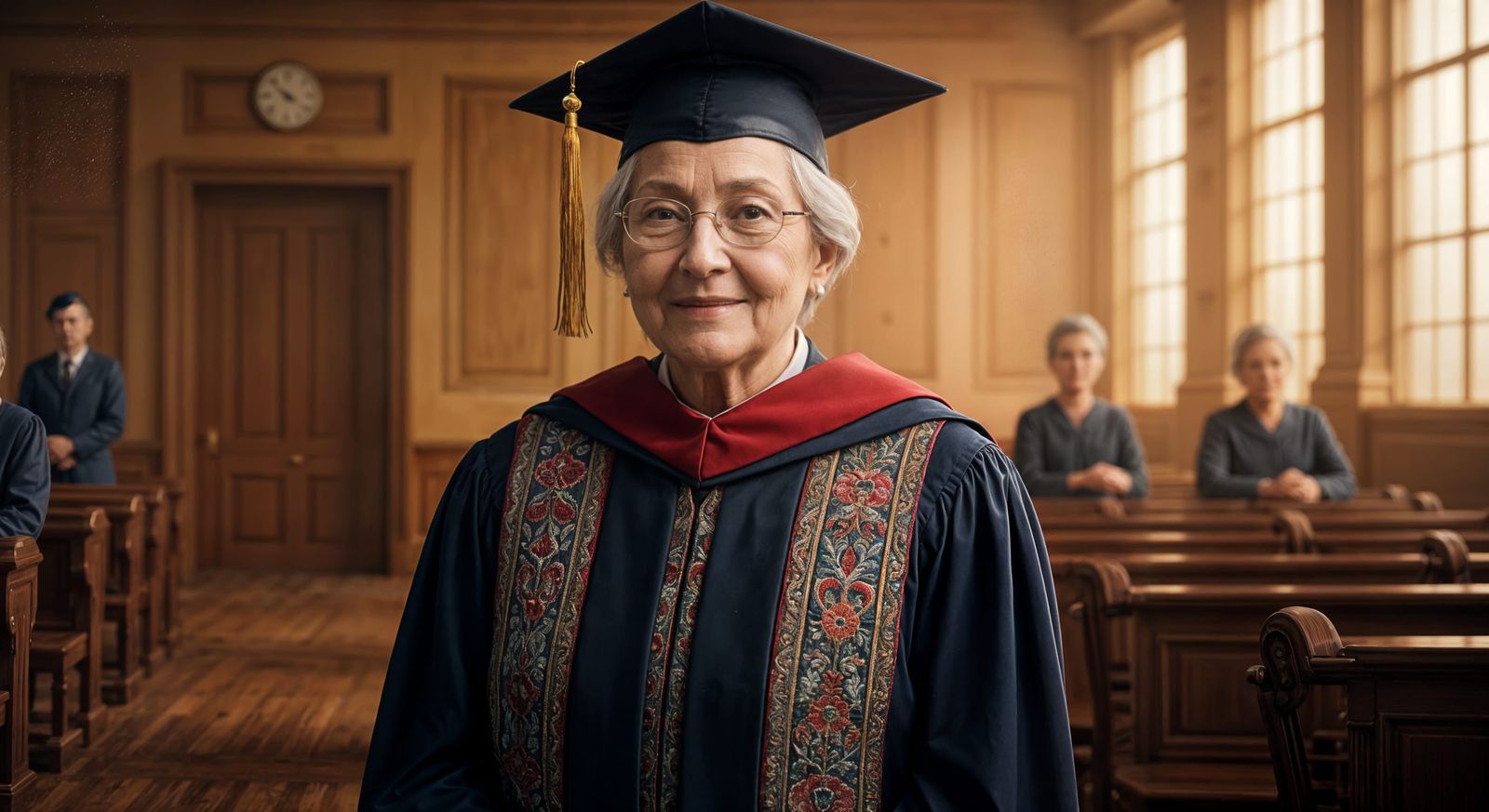 Grandma Celebrates Doctor Graduation with Hyper Details