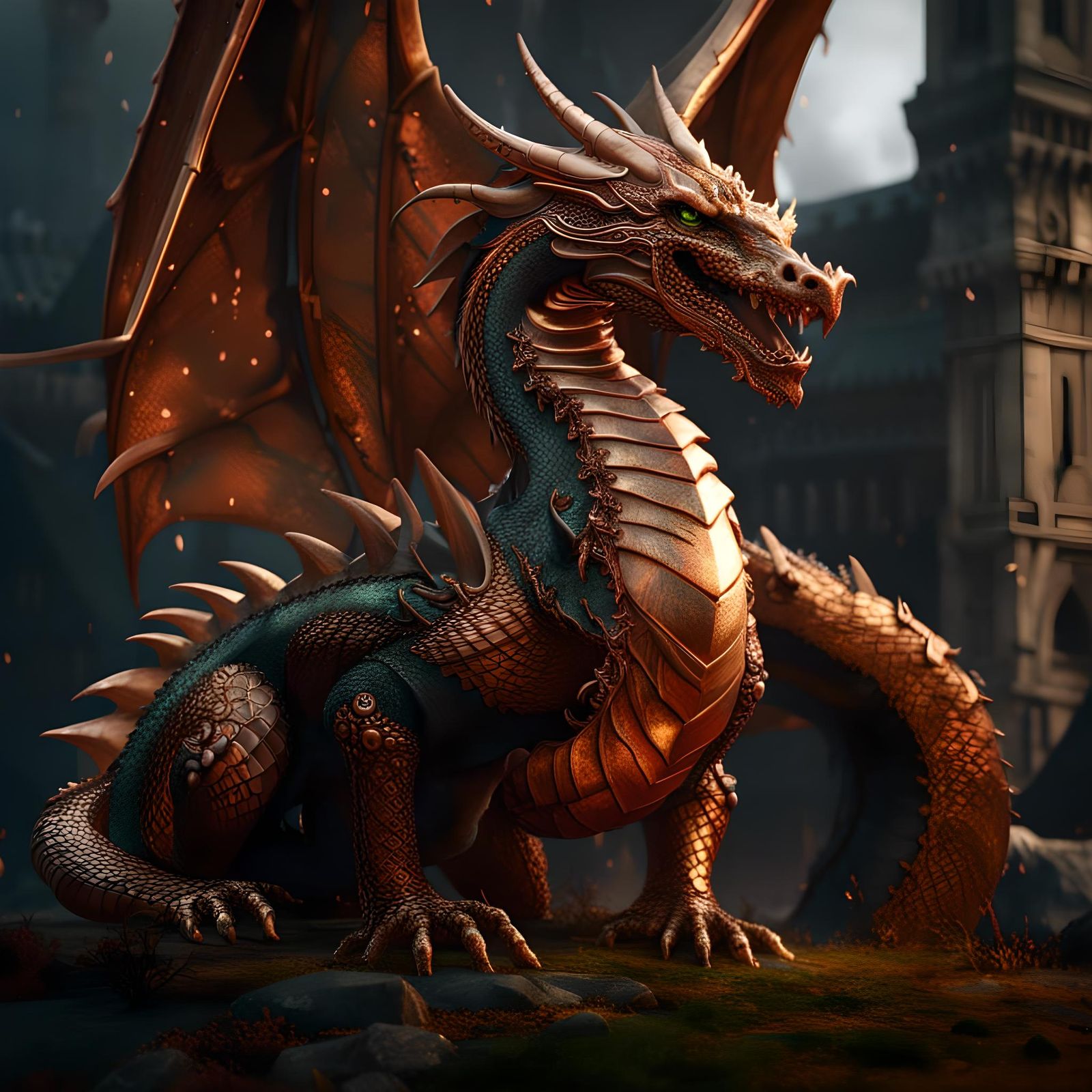 Copper dragon