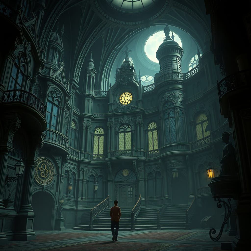 Gothic Victorian Architecture in Burton Style