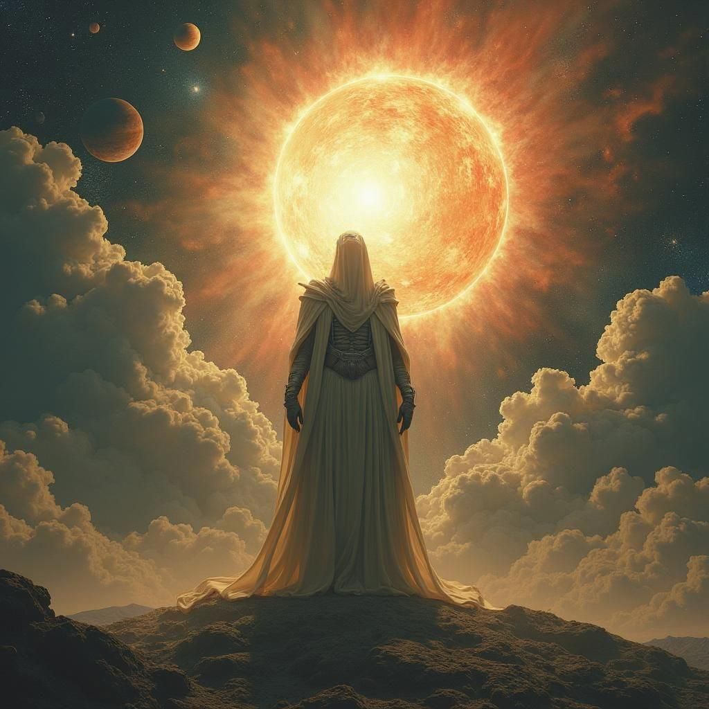 Solar System Creation in Brutalist Style