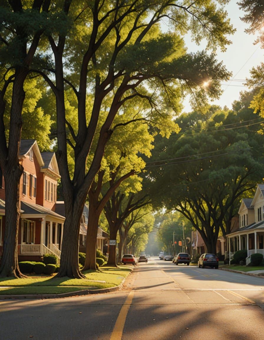 Sunny Afternoon in Goldstone Alabama's Charming Small Town