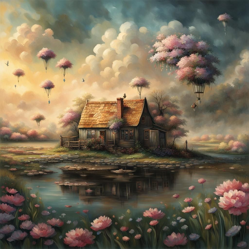 Fantastical Figure in Detailed Matte Painting