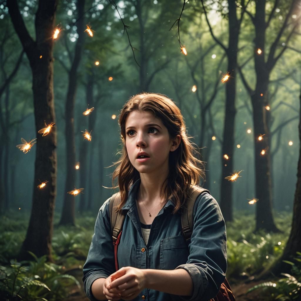 Anna Kendrick in Cinematic Firefly Scene