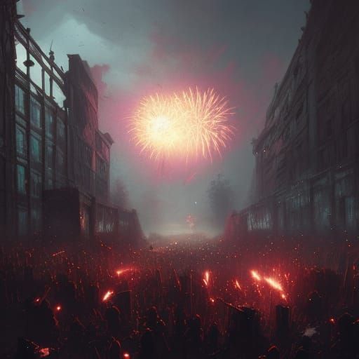 Rock Show Apocalypse: Dark Fantasy Concert Art