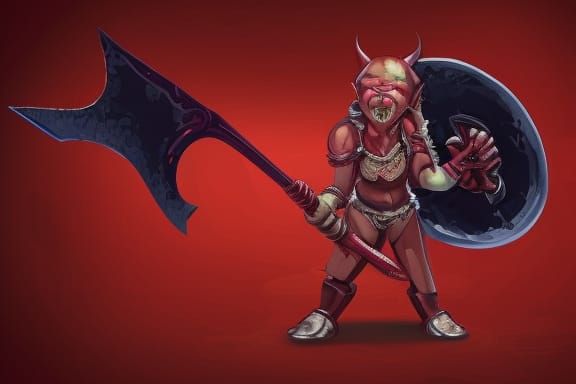 Fiery Goblin Warrior