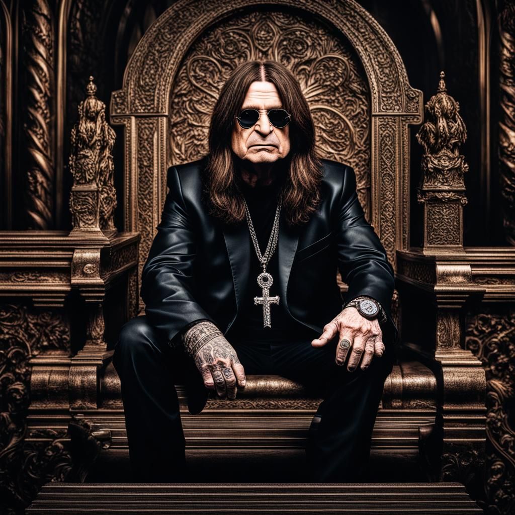 Hyperrealistic Portrait of Ozzy Osbourne in HDR