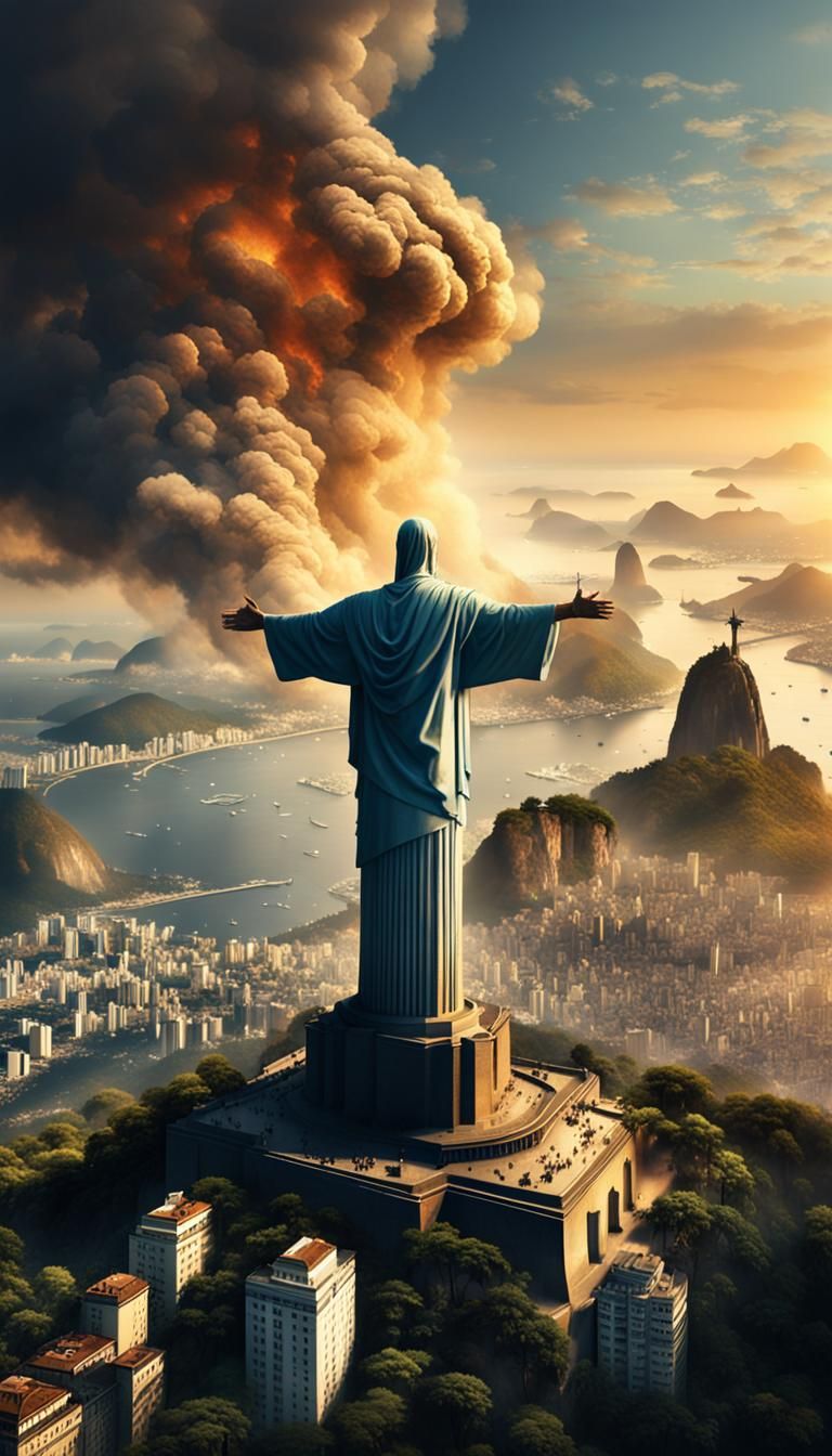 The earth starts to rumble ...
A peaceful man stands tall