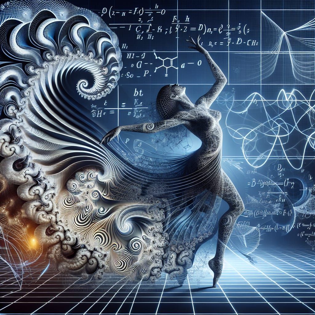 Surreal Dancer in Harmony with Quantum Physics