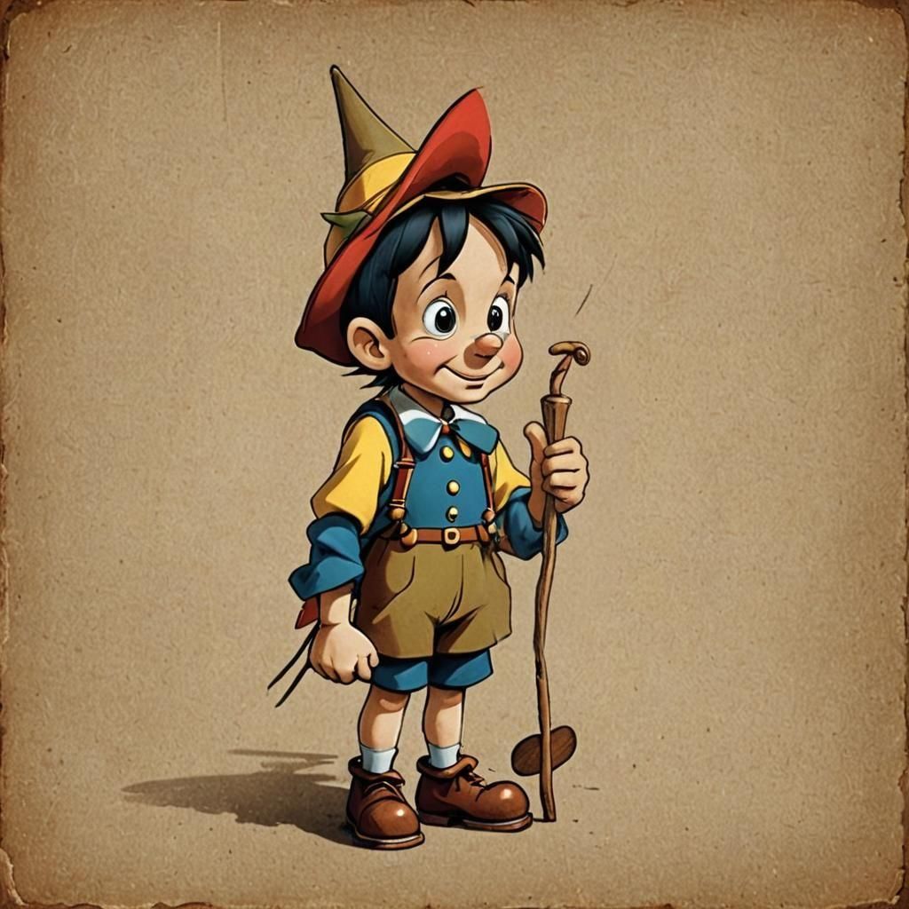 AI Generated Image of Pinocchio