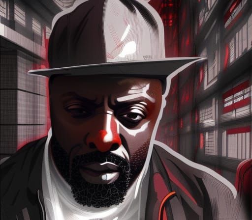 Idris Elba as Cyberpunk Detective in Film Noir
