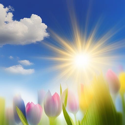 Flowers in Divine Sunshine