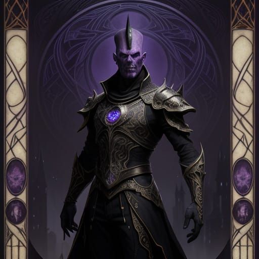 Dark Fantasy Pinhead: Regal and Foreboding Concept Art