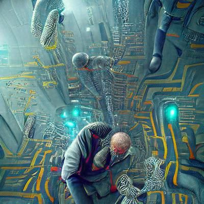 Science Fiction Art: The Unteleported Man
